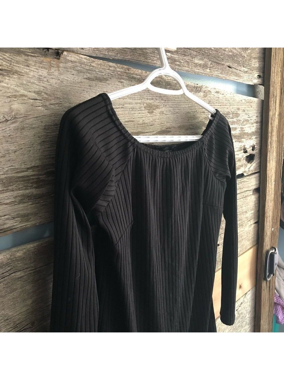 Atmosphere Size 10 Black, Ribbed, Elastic Neckline Dress - Picture 4 of 6